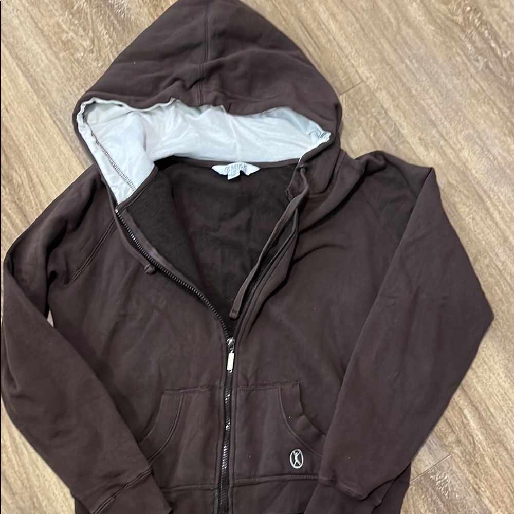 🟤Brown Zip-Up Hoodie. Size L